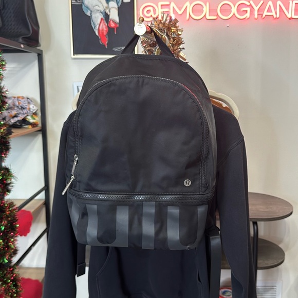 lululemon athletica Handbags - ❤️‍🩹MINOR FLAW🩵RARE🩵 Lululemon City Adventurer Backpack 20L Black/GraphiteGrey